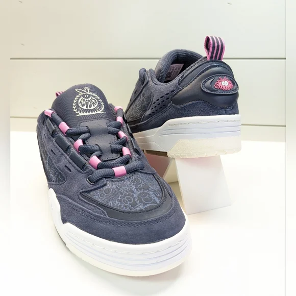 Adidas Kevin Lyons ADI2000 Monsters GX6171 Navy Blue Pink Suede Casual  Sneakers